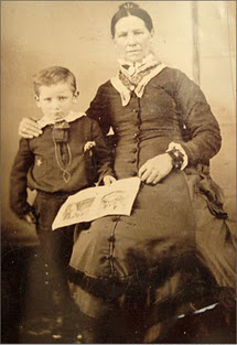 Wyatt Earp and his Mom. I'll bet she didn't even have a Moby wrap.